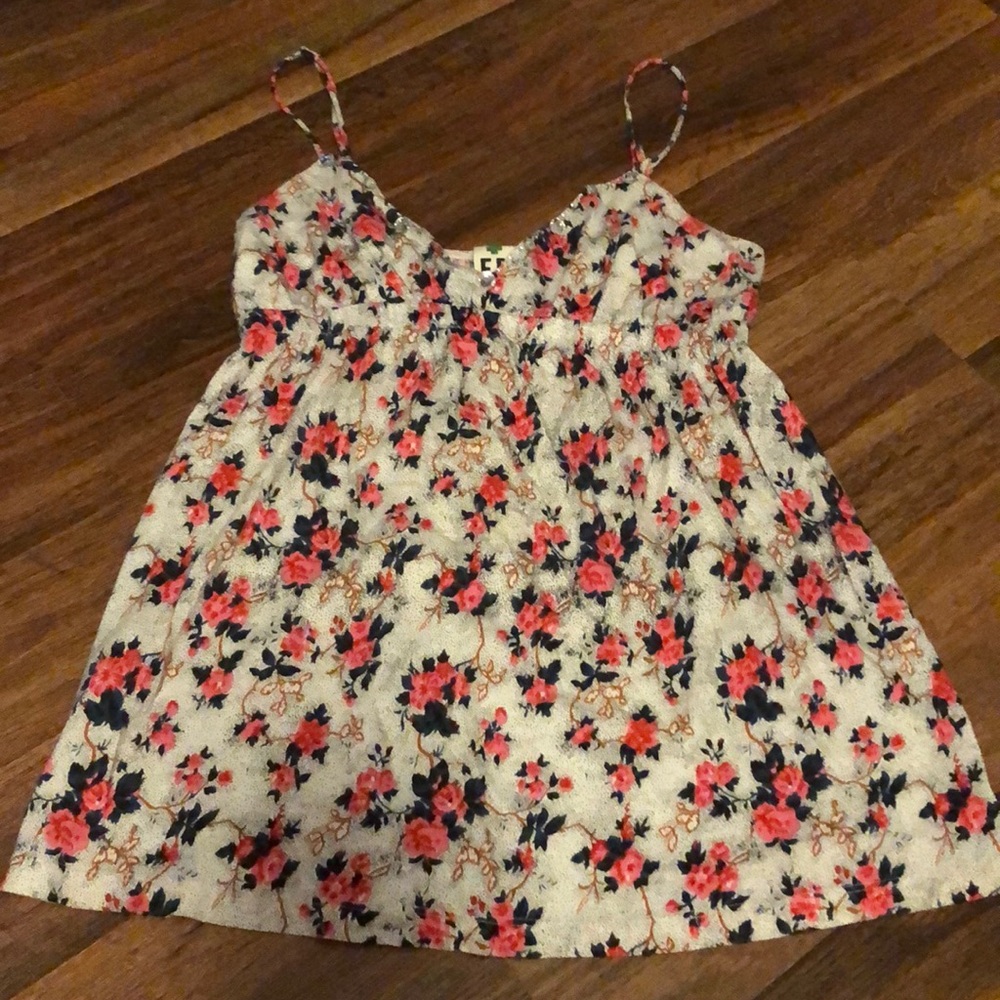 Free people floral tank top